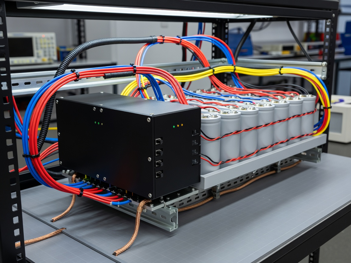 Advanced lithium battery energy storage system setup